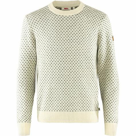 Fjällräven Övik Sweater White Singapore For Men (SG-36385)